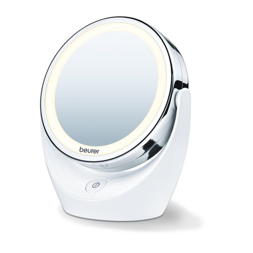 Beurer make-up spiegel BS49 Ø11cm met verlichting staand chroom