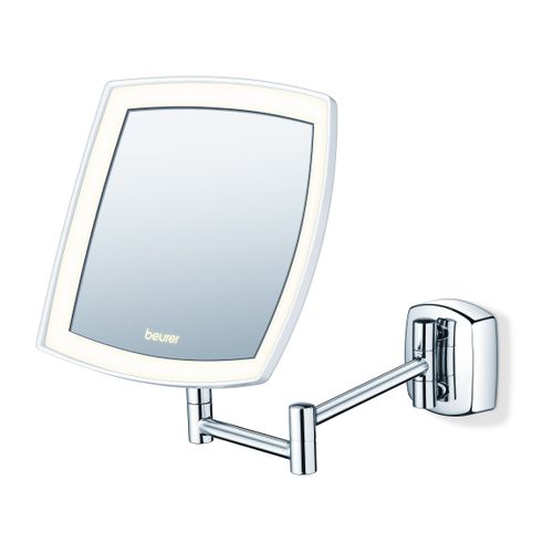 Beurer make-up spiegel BS89 16x16cm met verlichting hangend chroom