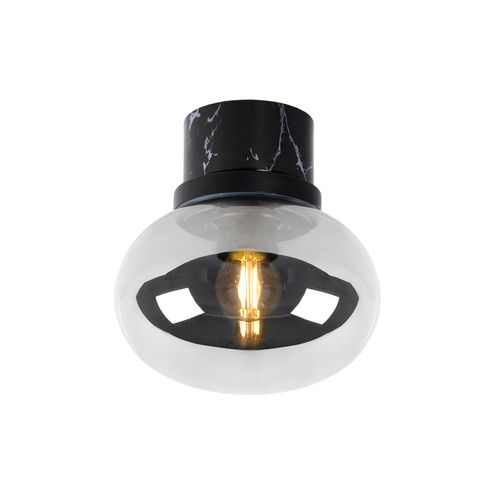Lucide plafondlamp Lorena zwart Ø18cm E27