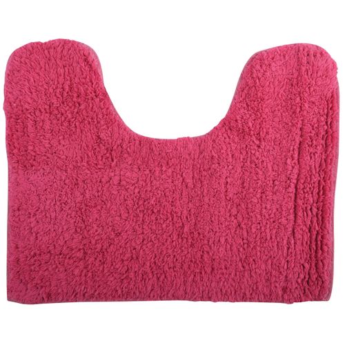 Msv Wc/badkamerkleed/badmat Voor Op De Vloer - Fuchsia Roze - 45 X 35 Cm