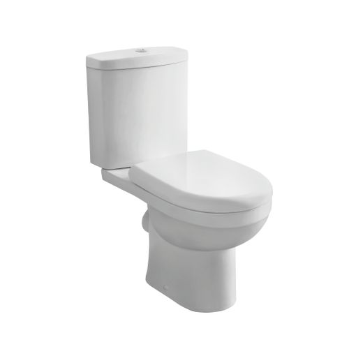 Van Marcke Duoblok Toilet Cobro I Pk Aansluiting I Soft-close Toiletzitting Wit